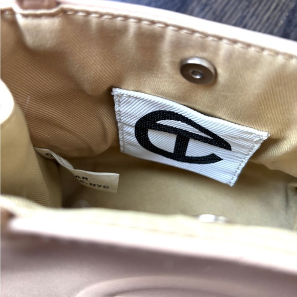 Telfar Small Cream PVC Shoulder Bag - Picture 8 of 13